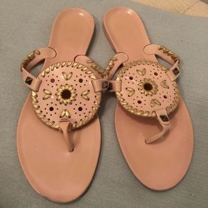 Jack Rogers blush jelly sandals
